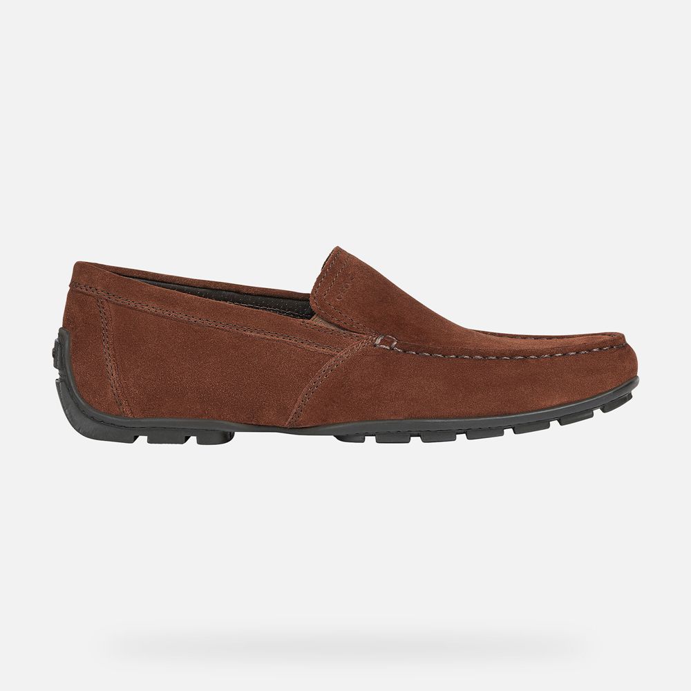 Mocassins Geox Homem Marrom Escuro - Moner - SLIFR0495